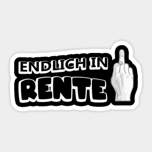 Endlich Rente Sticker